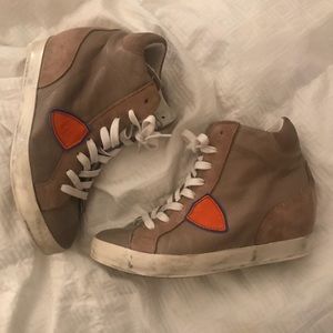 PHILLIPE MODEL HIDDEN WEDGE HIGHTOP SNEAKERS